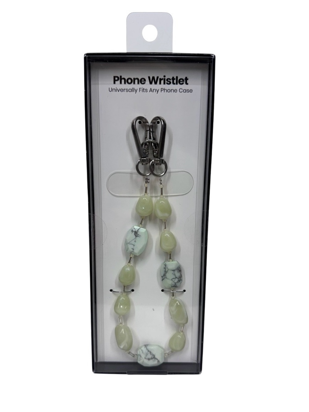 Green Stone Beaded Phone Wristlet New In Box Nwt Sealed